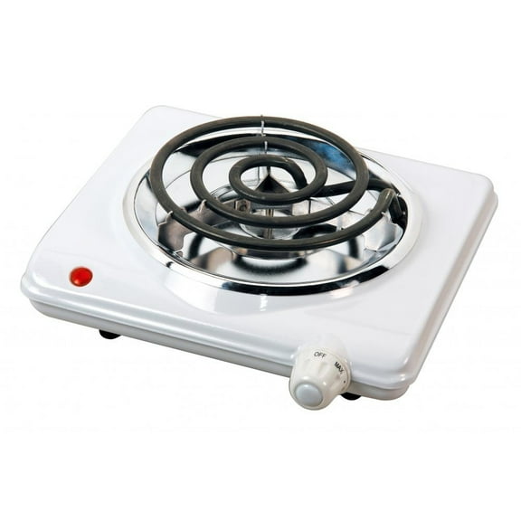 Brentwood ELECTRIC 1000W SINGLE BURNER (WHITE)
