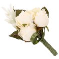 thumbnail image 5 of MLINS Romantic Wedding Boutonniere Realistic Rose Boutonniere Exquisite Artificial Flower Wedding Boutonniere Bridegroom Corsage, 5 of 8
