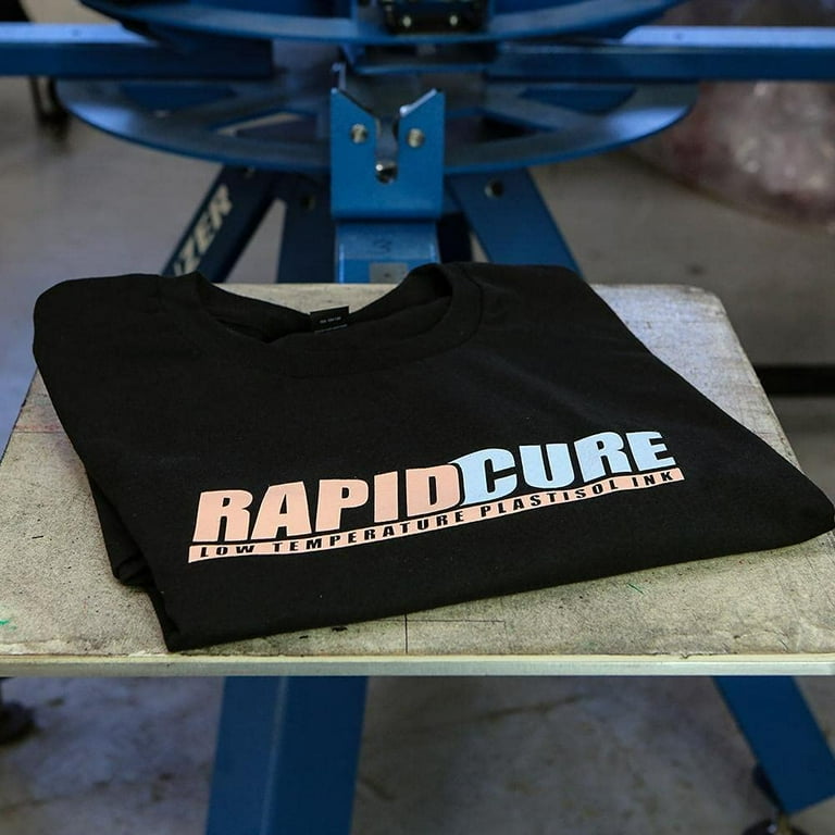 Rapid Cure Black Plastisol Ink for Screen Printing Low Temperature Fast Curing Ink by Screen Print Direct - Pint - 16 oz.