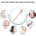 thumbnail image 4 of Body brush for wet or dry brushing with long wooden handle, 4 of 5