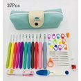 thumbnail image 1 of Premium Crochet Hooks Set with Case Crochet Hooks Set Ergonomic Soft Handles Needles Stitch Markers Sewing Tools Set Gift Set, 1 of 7