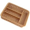 thumbnail image 5 of Rattan Cutlery Basket Cutlery Basket Storage Cutlery Chopstick Basket Rattan Desktop Drawer, 5 of 5