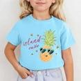 thumbnail image 2 of T Shirt for Kids Girls 7-8 Years Summer Shirts Cute Shirts Cartoon Tops Graphic Tee Shirt Pullover T Shirt Fashion Shirts #Sky Blue(12-13 Years), 2 of 4