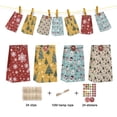 thumbnail image 2 of Juego de 24 piezas navideñas de bolsas de papel Kraft, bolsas de regalo coloridas, calendario de Adviento navideño, juego de bolsas de papel para envolver, 2 of 5
