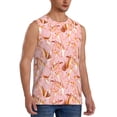 thumbnail image 2 of Daiia Pink Cockatoo Birds Printed Men's Tank Tops,Casual Soft Sleeveless Gym Muscle Shirts Bodybuilding Tee-Small, 2 of 8