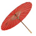 thumbnail image 4 of Modèle de Fleur de Prunier Bambou Rouge 31,5" Dia Parasol Oriental, 4 of 8