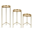 thumbnail image 3 of Kate and Laurel Ulani Modern Nesting Table, Set of 3, Gold, Sophisticated End Tables for Display and Storage, 3 of 10