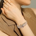 thumbnail image 5 of Fiudx Pulsera Tricolor, Pulsera Elástica de Estilo Marinero Vintage Moda, Cadete de Aleación de Maíz, Joyería para Damas, Ideal Bodas En La Playa, Regalo Perfecto para Amigas, Incluye 1 Juego., 5 of 5