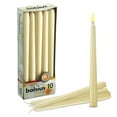 thumbnail image 5 of Bolsius 10 Inch Ivory Tapered Unscented Holiday Candles for Wedding, Memorial, Spa, Party, Household Decoration - 7.5 Hours Slow Burning Smokeless Taper Candle - Pack of 30, 5 of 6