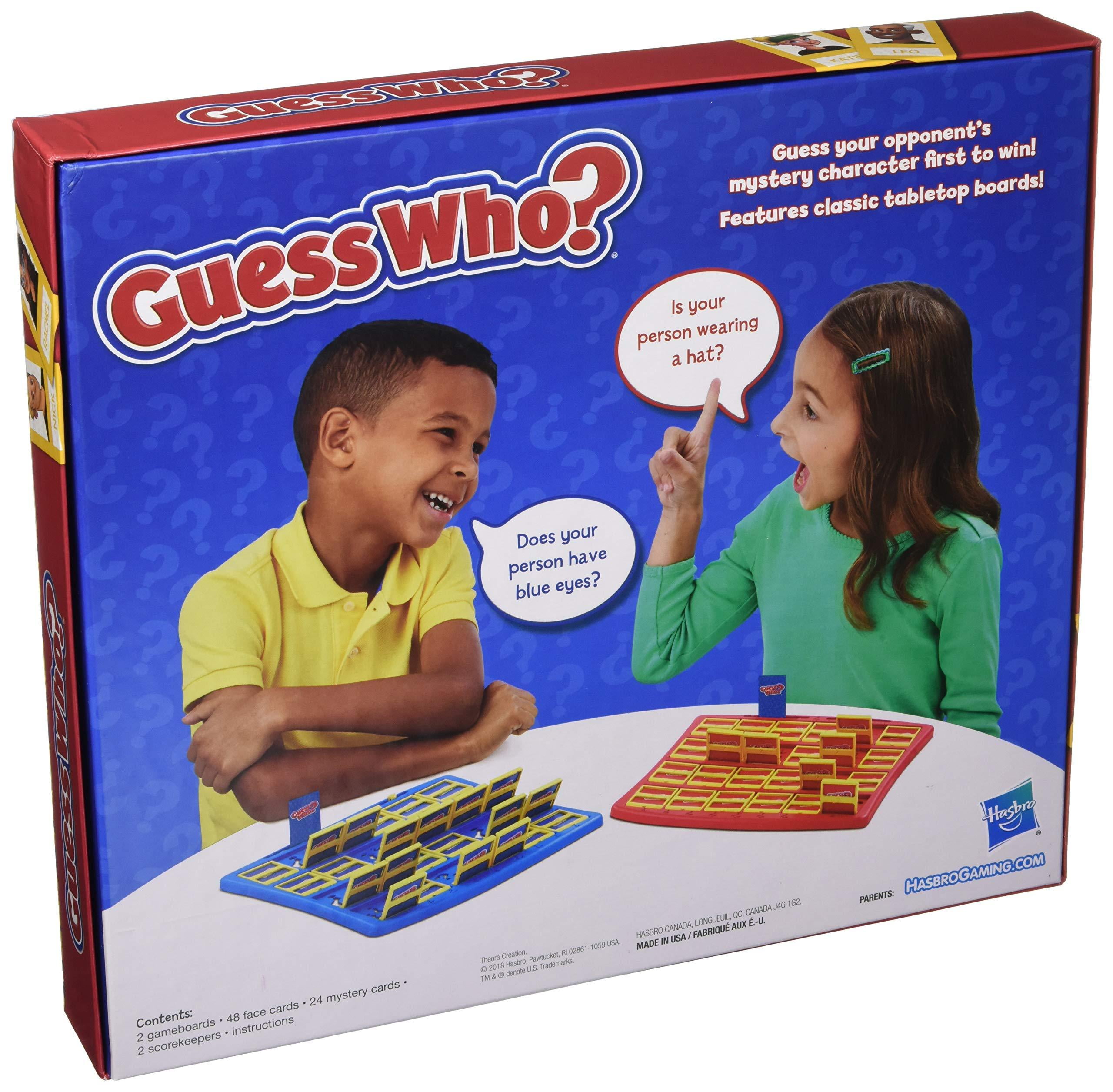 GUESS WHO? GREAT MODERN ORIGINAL 2 PLAYER GUESSING BOARD GAME BY HASBRO  COMPLETE