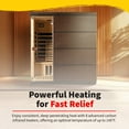 thumbnail image 6 of Radiant Saunas Sirona 4-Person Hemlock Infrared Sauna with 8 Carbon Heaters, 6 of 7
