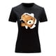thumbnail image 3 of Playera Blusa Con Impresion De Oso Saliendo Del Pecho Ropa Para Mujer Color Negro Talla Chica Marca Emil SaEs, 3 of 4