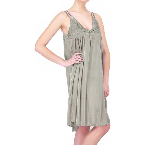 satin spaghetti strap nightgown