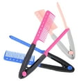 thumbnail image 4 of TAILTOSS 3Pcs Portable Folding Hair Straightener Comb Ergonomic Hairdressing Comb Assorted Colors, 4 of 8