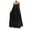 Black, variant on Rutainlusire Sleeveless Dress for Summer for Women Women Fashion Casual Solid Strap Dress Pocket Loose Backless Big Swing Dress