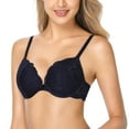 thumbnail image 3 of Wingslove Women's Push Up Lace Bra Underwire Lift Up Bra, 3 of 8