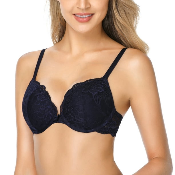 George Women's Micro Push Up Lace Wing Underwire Bra, Sizes 32A - 36D 