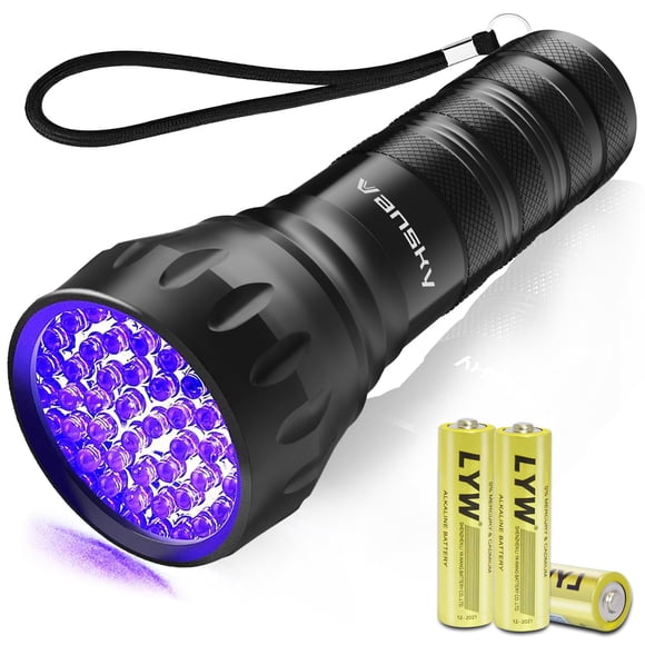 Linterna De Luz Negra Con Luz Ultravioleta, 21 Led, 395 Nm, Linterna De Luz Negra Ultravioleta, Mini Detector De Orina Para Mascotas Para Manchas Secas De Perros/Gatos, Curado De Resina A Juego Con El