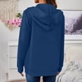 thumbnail image 4 of Womens Lightweight Active Long Sleeve Hoodies Casual Zip Up Sweatshirts Relaxed Fit Fall Jackets Coat with Pockets, 4 of 6