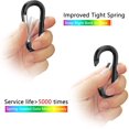 thumbnail image 4 of YSTIANN 10PCS Carabiner Clips, 3" Aluminum D-Ring Spring Snap Hooks for Keychain, Backpack, Gym – Heavy Duty & Lightweight AZ78-4735, 4 of 6