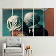 thumbnail image 5 of Rene Magritte The Lovers, Canvas Home Decor, Wall Art, Large Canvas, Famous 3D Canvas, The Lovers Art Canvas, Trendy Artwork, Canvas Wall Decor - Rolled Canvas, 5 of 6