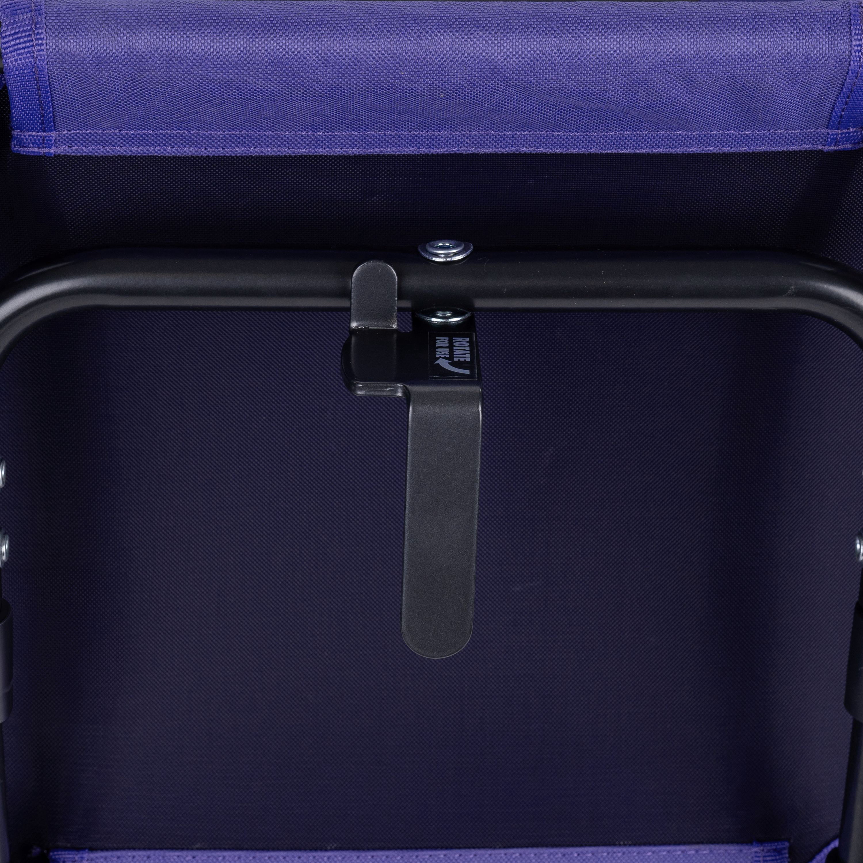 GCI Outdoor Big Comfort Stadium Seat with Armrests Purple Bleacher Chair for Back Support