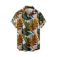 thumbnail image 1 of Camisas s Para Hombre Manga Larga Camisa de manga corta con estampado digital 3d de ocio de tendencia de moda de playa de turismo de vacaciones de verano para hombres (Yellow, 4XL), 1 of 7