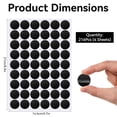 thumbnail image 2 of Tutuviw 216Pcs 4Sheets Screw Hole Round Stickers, Self Adhesive Screw Hole Covers Caps Stickers, Dustproof Sticker Decals for Various Wooden Furniture Accessories (0.83inch/21mm, Black), 2 of 8