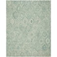 thumbnail image 2 of SAFAVIEH Ikat Kim Geometric Braided Wool Area Rug, Ivory/Sea Blue, 8'9" x 12', 2 of 4