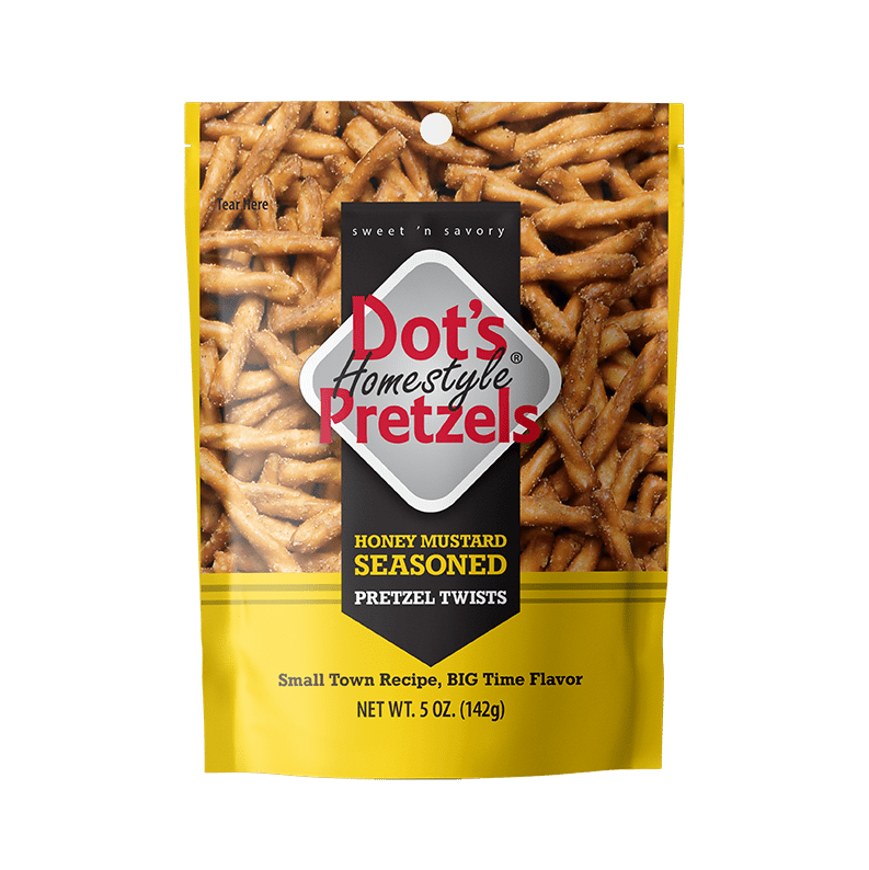 Dot's Homestyle Pretzels Honey Mustard Seasoned Pretzel Twists, 5 oz