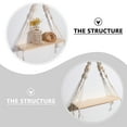 thumbnail image 5 of 2 Pcs Bohemian Decor Shelving Tassel Rack Macrame Wall Shelf Design, 5 of 8
