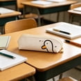 thumbnail image 6 of sruoe Cute Pencil Case, White Duck Pencil Case, Large Capacity PU Pencil Pouch, Portable Handheld Pen Bag with Zipper, Stationery Organizer for Office Daily Use, 6 of 6