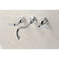 thumbnail image 2 of Kingston Brass KS3121KL Whitaker Two-Handle Wall Mount Bathroom Faucet, Polished Chrome, 2 of 5