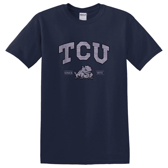 Tcu Horned Frogs Faded Purple Licensed Vintage T-shirt