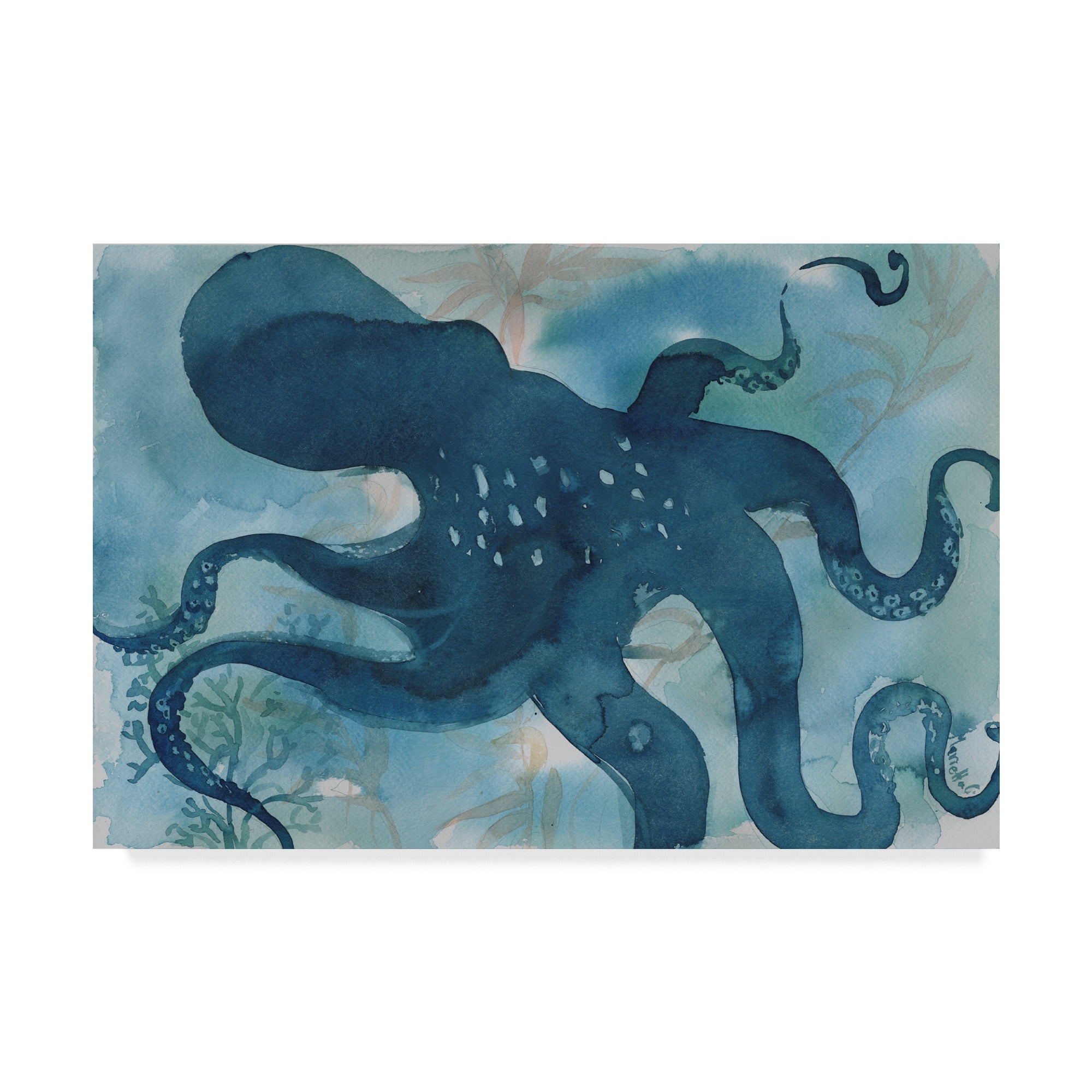16X20 Inch Marine Octopus DIY Oil Painting Paint by Number Kit for Adult Kids