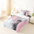 thumbnail image 5 of Homewish Pink Oil Painting Twin Sheets,Classic Abstract Geometric Bedding,3pcs,1 Fitted Sheet and 1 Pillowcase, 5 of 6
