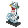 thumbnail image 2 of Model Engine, Engine Model Model Engine Kit Engine Model Kit for Physics Mechanics Experiment Teaching Instrument 4 Stroke, 2 of 7