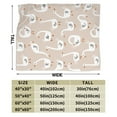 thumbnail image 3 of Kll Fleece Blanket Plush Throw Blanket White Goose,Soft Fuzzy Cozy Flannel Blanket For Couch Sofa Bed.(60"X50"), 3 of 9