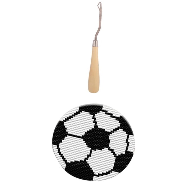 Kit de Fabricación de Alfombras de Fútbol con de Gancho de Pestillo