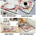 thumbnail image 4 of Washable Rubber Pioneer Dish Drying Mats for Kitchen Counter Home Large Coffee Bar Pad Accessories and Decor for Utensils Stemware 23.5''x15.5'', 4 of 7