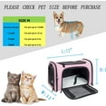 thumbnail image 3 of Soft Sided Travel  for Cats Dogs, TSA Approved Foldable Medium Pink, 3 of 5