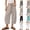 #03 Beige, variant on Linen Pants for Women Loose Fit Drawstring High Waisted Flowy Wide Leg Palazzo Pants Baggy Beach Trousers with Pockets,S,#03 Mint Green