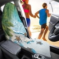 thumbnail image 4 of Binienty Beach Sea Turtle Starfish Waterproof Sweat Towel Car Seat Cover for Gym Workout Running Swimming Beach Hiking Anti-Slip Bucket Seat Protector Auto Interior Decor, 4 of 8
