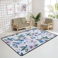 thumbnail image 4 of SKYSONIC Area Rug Vintage Elegant Flower Pattern Nursery Rug Floor Mat Kids Playing Mat for Living Room Bedroom, 63x48 in, 4 of 6