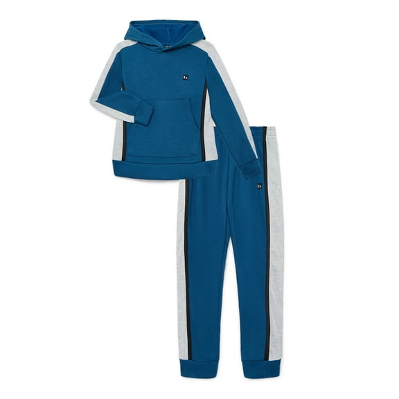 Hind Little and Big Boys Athletic Fleece Hoodie and Jogger Pants Set, 2-Piece, Sizes 4-16