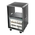 thumbnail image 6 of 16U Cabinet, Portable Rolling Network Server Rack with Wheels for Conference, 6 of 15