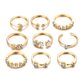 thumbnail image 1 of Anillos Bohemios Vintage, Conjunto De Anillos Para Nudillos, Conjunto De Anillos De Diamantes, Conjunto De Anillos De Tobillo Para Mujeres Y Niñas 7 Unids Inevent AP006771-03, 1 of 5