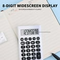 thumbnail image 1 of Qocolhg Économies de Rentrée Scolaire! Calculatrices Standard de Base Mini Calculatrice de Bureau Numérique avec Écran LCD 8 Chiffres. Calculatrice Intelligente Taille de Poche pour Maison École pour Enfants Fournitures Scolaires, 1 of 7
