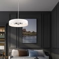 thumbnail image 3 of Livex Lighting  5 Light Brushed Nickel Pendant Chandelier, 46925-91 - 26" Dia x 13.5" - 43.5" Adj. H, 3 of 9