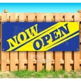 thumbnail image 1 of Now Open 13 oz Vinyl Banner With Metal Grommets, 1 of 4